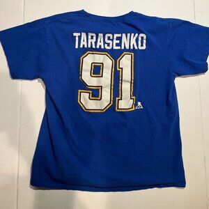 Youth XL Vladimir Tarasenko St.Louis Blues NHL Cotton Tee Stanley Cup Champs